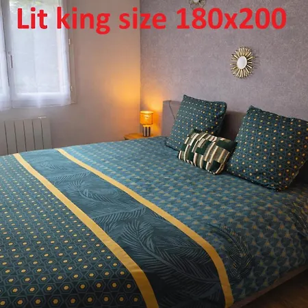 1 Lit King Size Centre Parking Privé *