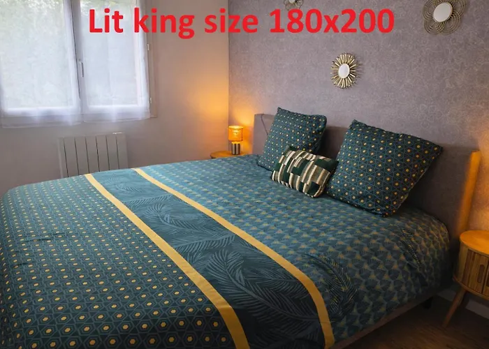 1 Lit King Size Centre Parking Privé *